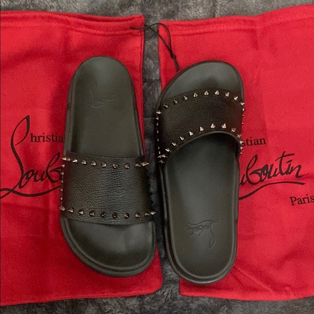 Authentic - Christian Louboutin Slides size 41